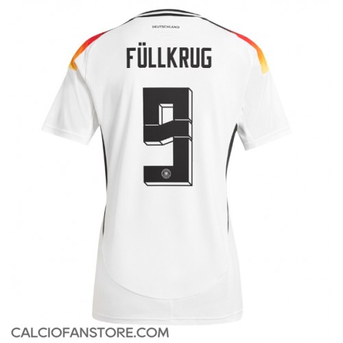 Maglia Calcio Germania Niclas Fullkrug #9 Prima Divisa Donna Europei 2024 Manica Corta